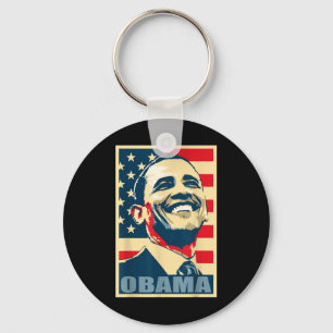 Chaveiro Barack Obama Presidente 44 American Flag Happy Dem