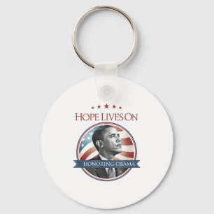 Chaveiro Barack Obama Tributo Arte Esperança Vive Camiseta.