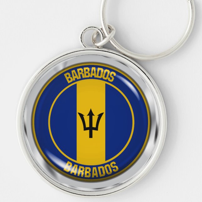 Chaveiro Barbados Round Emblem (Frente)