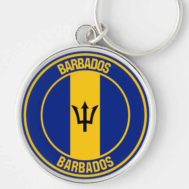 Chaveiro Barbados Round Emblem (Frente)