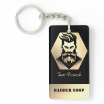 Barbearia Profissional preto e dourado