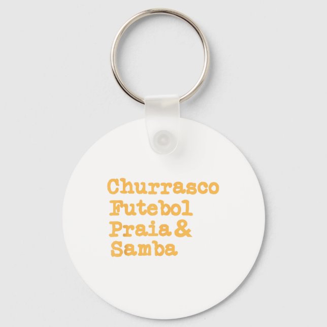 Chaveiro Barbecue Brasil Brasil Churrasco Fut (Frente)