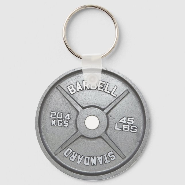 Chaveiro Barbell Plate (Frente)