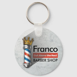 Chaveiro Barber Hair Compra Rei Coroa Barbeiro Par Salão