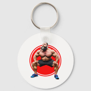 Chaveiro Barbudo Musculoso