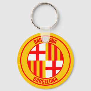 Chaveiro Barcelona Round Emblem