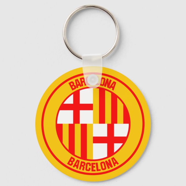 Chaveiro Barcelona Round Emblem (Frente)