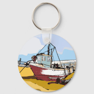 Chaveiro Barco de Pesca Pitoresco