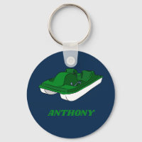 Barco Pedal Verde, Branco, Azul Personalizado