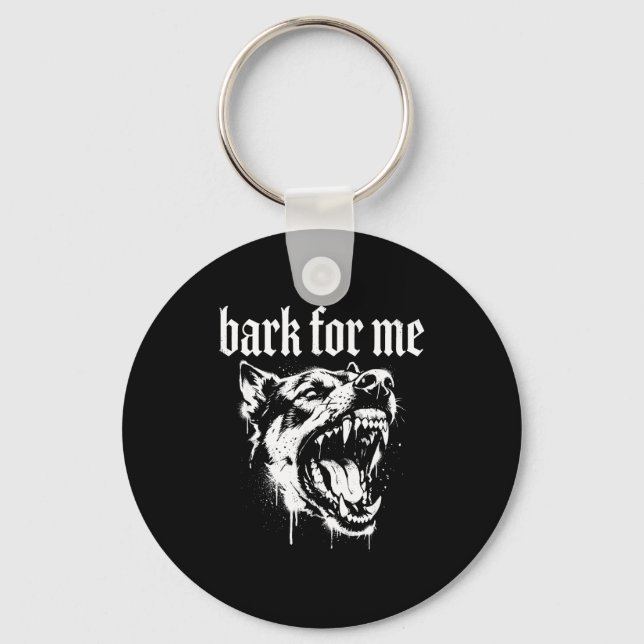 Chaveiro Bark For Me Gothic Fierce Dog  (Frente)
