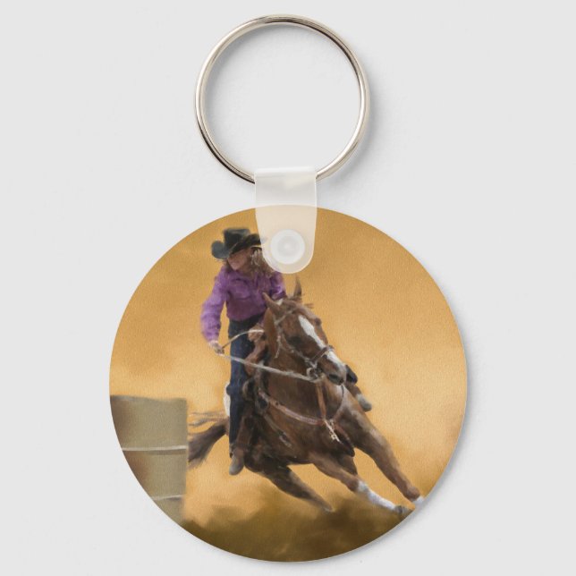 Chaveiro Barrel Racing (Frente)