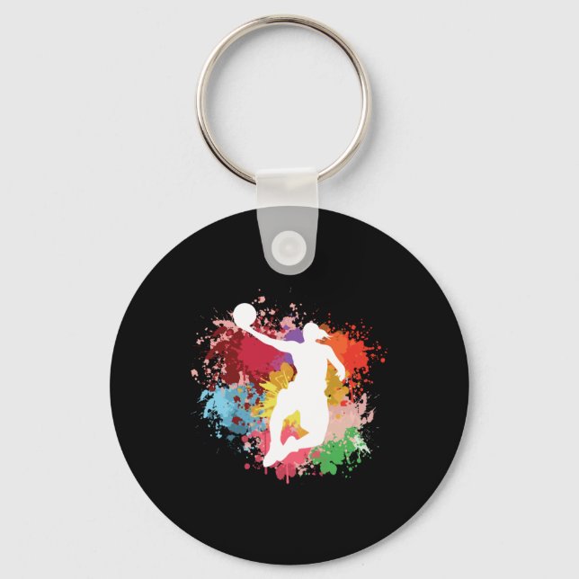 Chaveiro Basbol Splash Watercolor (Frente)