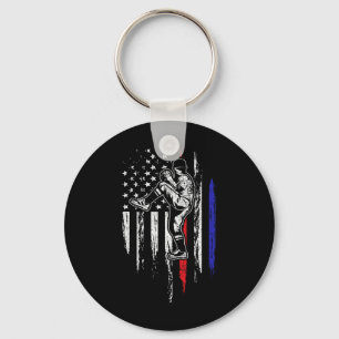 Chaveiro Baseball American Flag Pitcher Usa Pitcher 4th Of