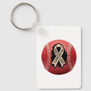 Chaveiro Baseball de consciência do cancer