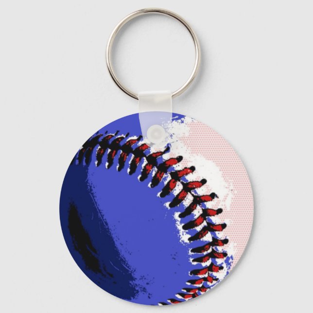 Chaveiro Baseball de pop Art (Frente)