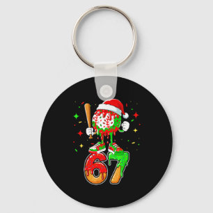 Chaveiro Baseball Drip Número 67 Meme Sorvete Dripng Chri
