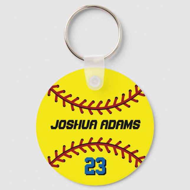 Chaveiro Baseball Keychain para fãs e atletas desportivos (Frente)