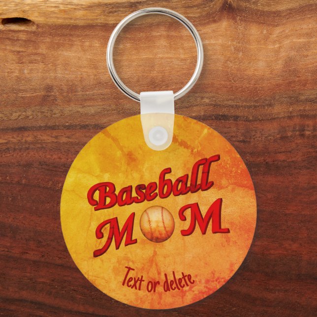 Chaveiro Baseball Mãe Bonita Personalizada (Frente)