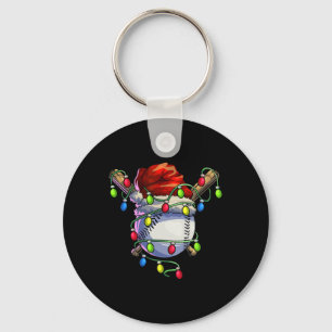 Chaveiro Baseball Natal Luzes de Natal do Xmas Baseball Bas
