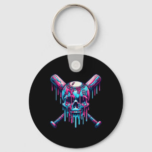 Chaveiro Baseball Skull Drill Baseball Driball Driball Ice