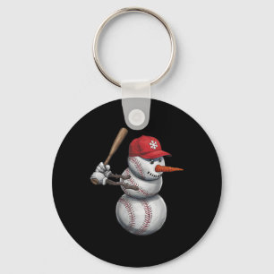 Chaveiro Baseball Snowman Snowman Natal Homens Mulheres