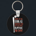 Chaveiro Basebol de citação desportiva inspiracional motiva<br><div class="desc">Nunca deixes que o medo de atacar te impeça de jogar o jogo. Citações inspiracionais e motivacionais de beisebol para inspirar e motivar jogador de beisebol como você. Não importa que você ganhe ou perder. O que importa é que você tenta jogar. Todo sucesso começa com o fracasso.</div>