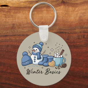 Chaveiro Básicos de Inverno Boneco de Neve Natal Tempo Acon