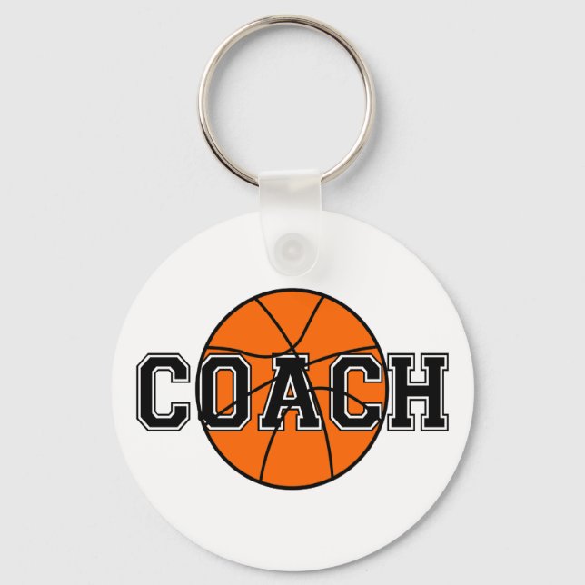 Chaveiro Basketball Coach T-shirts and Gifts. (Frente)