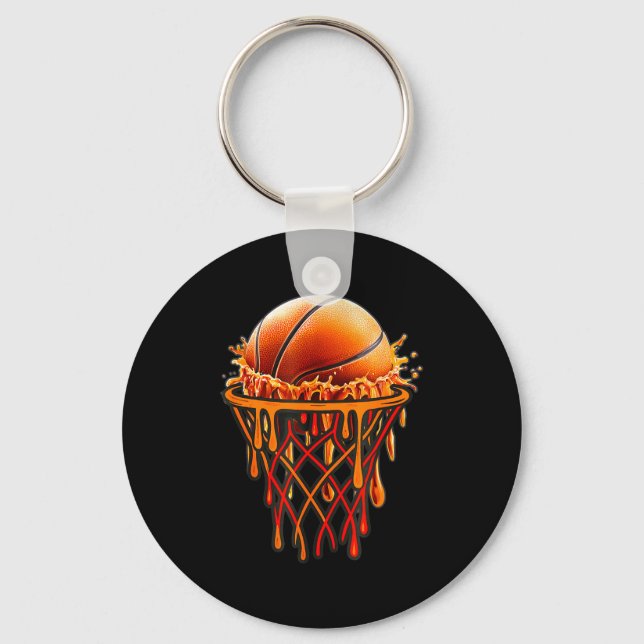 Chaveiro Basketball Drip Graphic, Basketball Funny Bruh Gif (Frente)