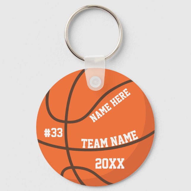 Chaveiro Basketball Keychain Sports Team High School Player (Frente)