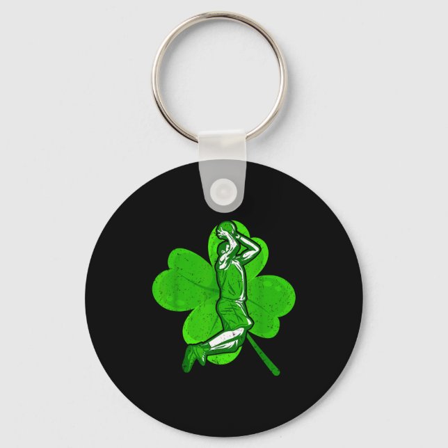 Chaveiro Basketball Shamrock St Patrick's Day Srt Lover Boy (Frente)