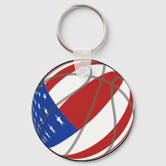 CHAVEIRO BASKETBALL USA FLAG PATRIÓTICO (Frente)