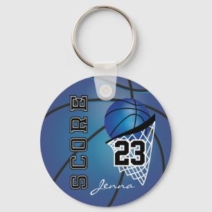 Chaveiro Basquete Azul Escuro Personalizado