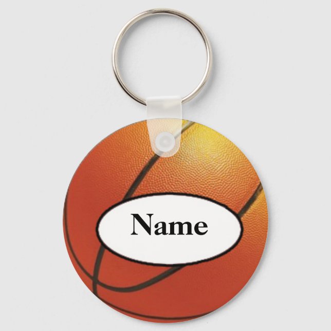 Chaveiro basquete com seu nome nele (Frente)