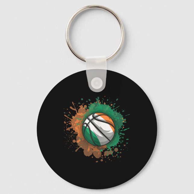 Chaveiro Basquete com Tanque de Bandeira na Irlanda (Frente)