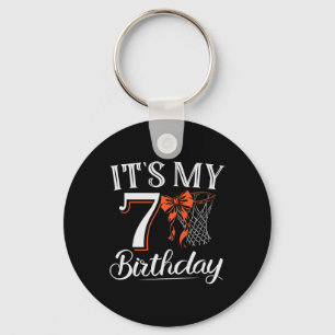 Chaveiro Basquete Coquette Laranja É Meu 7 Anos Menina Bd