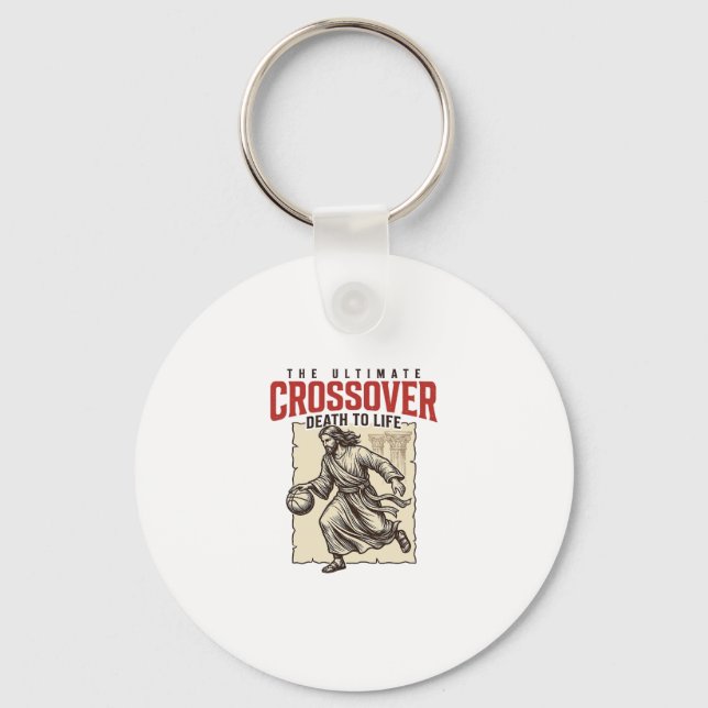 Chaveiro Basquete Cristão Crossover Definitivo Vintage (Frente)