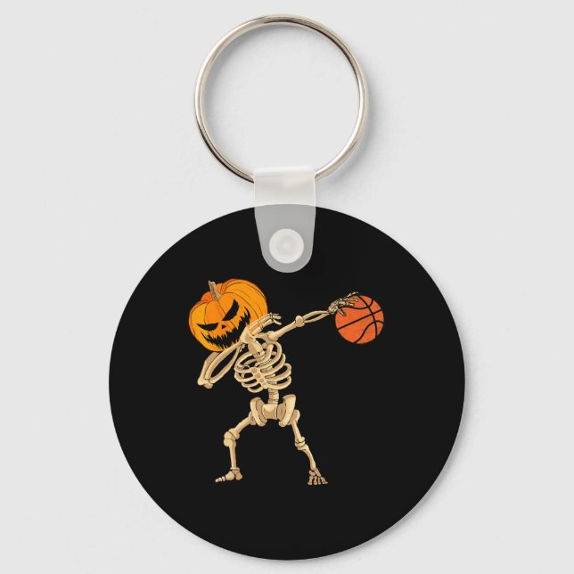 Chaveiro Basquete Dabbing Skeleton Men Boys Halloween Bas (Frente)