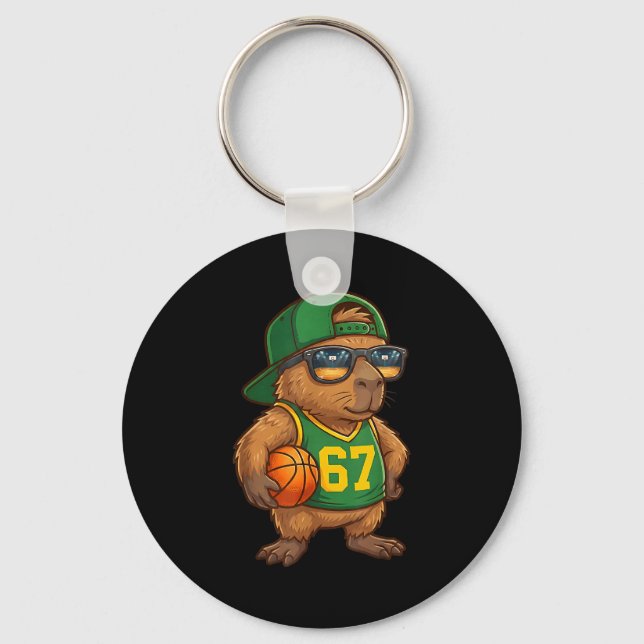 Chaveiro Basquete de Capivara 67 Geração Alpha Gíria Srts H (Frente)