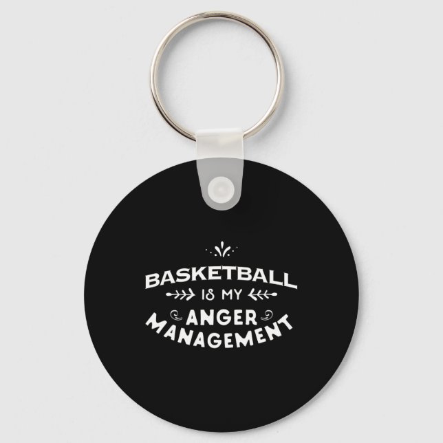 Chaveiro Basquete Divertido de Basquete é minha gestão de r (Frente)