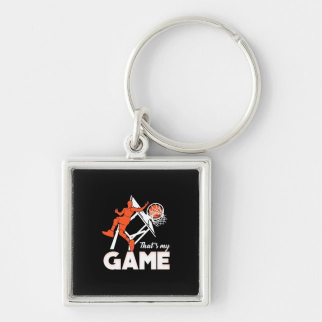 Chaveiro Basquete É O Meu Jogo (Frente)