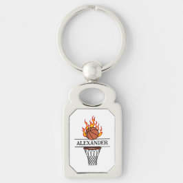 Chaveiro Basquete elegante com nome personalizado blaze