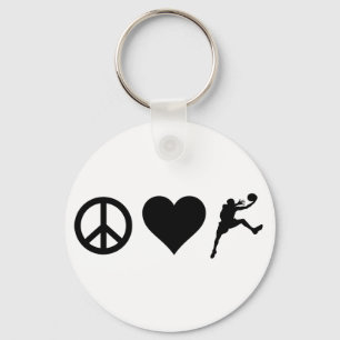 Chaveiro Basquete Peace Love