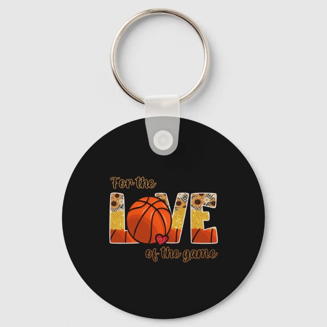 Chaveiro Basquete Pelo Amor Do Jogo (Frente)