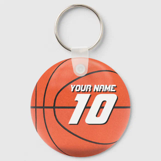 Chaveiro Número Personalizado de Basquete 10