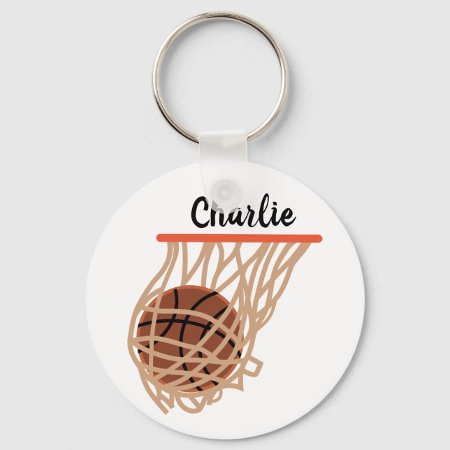 Chaveiro Basquete Personalizado na Internet (Frente)