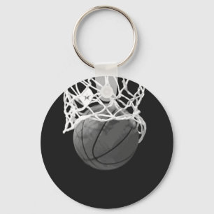 Chaveiro Basquete preto e branco