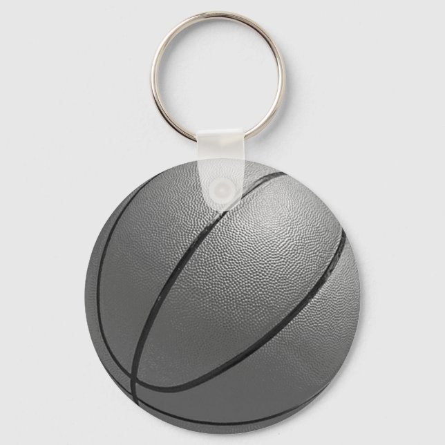 Chaveiro Basquete preto e branco (Frente)