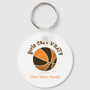 Chaveiro Basquete - Preto/Laranja