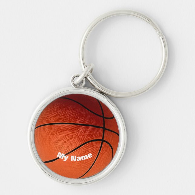 Chaveiro Basquete Seu Nome Personalizado (Frente)